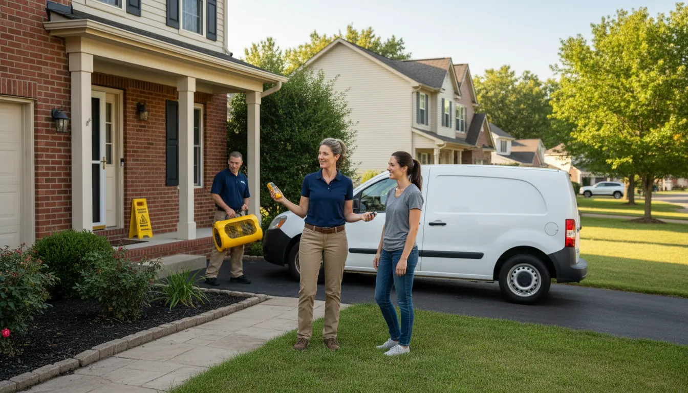 Water restoration image for Dehumidification And Cleanup Services in Manton, MI